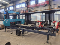 Scie à ruban portative de 1600 mm de diamètre avec moteur de 30 kW, scierie électrique horizontale pour le traitement du bois