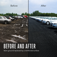 Grille de gazon en plastique HDPE pour aménagement paysager de parking, drainage, résistance à la pression, résistance à l'usure, garantie 5 ans