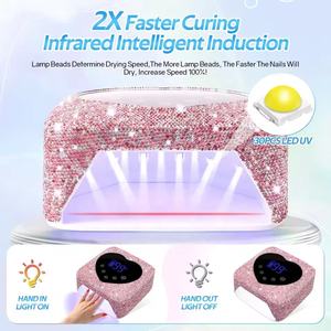 Lámpara de Uñas UV LED Recargable de 72W con 30 LEDS Lámpara Inalámbrica para Secado de Esmalte en Gel con Pantalla Grande Equipo Profesional para Uñas - Product Image 3
