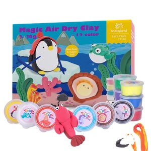 2024 Không Khí Sáng Tạo Khô Đất Sét Thủ Công Bộ Dụng Cụ 12 Màu Sắc Tự Làm Mầm Non Đầy Màu Sắc Nghệ Thuật Và Thủ Công Đồ Chơi Cho Trẻ Em - Product Image 1