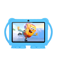 Nueva Tablet Infantil de 7 Pulgadas con Android 8.1, 2+2MP, Funda de Silicona Anti-Caídas, Pantalla Capacitiva IPS, Procesador MTK para Aprendizaje y Juegos