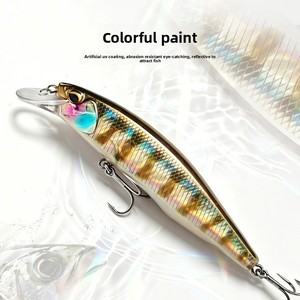 Sensoar Sparrow Far Floating <span class=keywords><strong>Mino</strong></span> 100mm 15g Esca Artificiale Rigida Luya con Amo in Acciaio Inossidabile, Esca da Pesca Tipo Minnow - Product Image 4