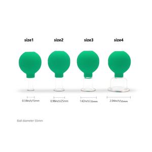 Großhandel Umweltfreundliche Gummi Transparente Glas-Brustkugeln zur Gefäßentspannung und Gesichtsstraffung <span class=keywords><strong>Massage</strong></span>-Schröpfgläser - Product Image 3