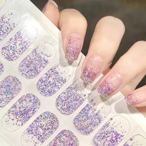 Gel uv unha lâmpada portátil oem semi curado unhas gel unha etiqueta