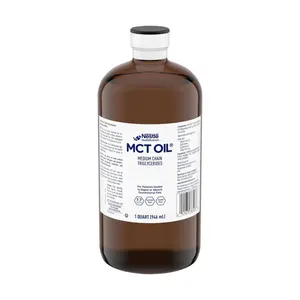 Kualitas Premium 6 MCT minyak Oral suplemen, 32 oz. Botol MCTs diserap langsung ke dalam Portal sirkulasi