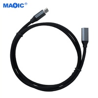 Kabel pengisi daya Cepat tipe C, kabel USB C ke USB 3.1 Gen 2 10Gbps 3A 4k Tipe C