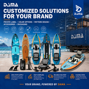 Tabla de Paddle Inflable DAMA SUP Factory Orange con Asa Central, Paquete de Viaje Compacto, Recreación Familiar - Product Image 5