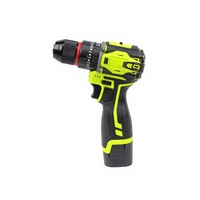 Perceuse électrique portable avec 2 batteries, embouts de tournevis, gants et étui pour le travail du bois, logo personnalisé, fabrication en usine