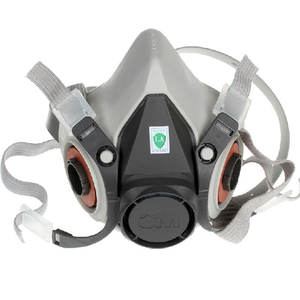 3M 6100 seri masker <span class=keywords><strong>Respirator</strong></span> pelindung setengah wajah kecil - Product Image 1