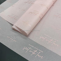 Rouleau de papier d'art jetable anti-graisse personnalisé pour l'emballage de vêtements et de cadeaux avec logo
