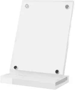 Klarer Acryl-Baseballkartenständer Sportkartenaufsatz Halter mit magnetischem Rahmen Display-Racks (1)