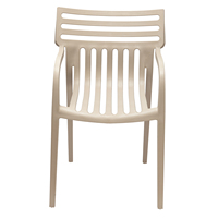 Chaise de salle à manger simple DHF Nordic Outdoor, fauteuil design moderne en plastique, modèle 268-APP