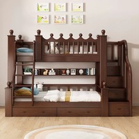 Neueste Modell Langlebige Holz Kinder Schlafzimmer möbel MDF Stärkste Kinder Etagen betten Mit Treppen
