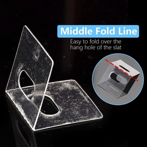 Pestañas colgantes adhesivas de <span class=keywords><strong>PVC</strong></span> 3M, 25 uds., <span class=keywords><strong>cortinas</strong></span> colgantes troqueladas transparentes, accesorios de pista, diseño moderno, reparación duradera de buena calidad - Product Image 4