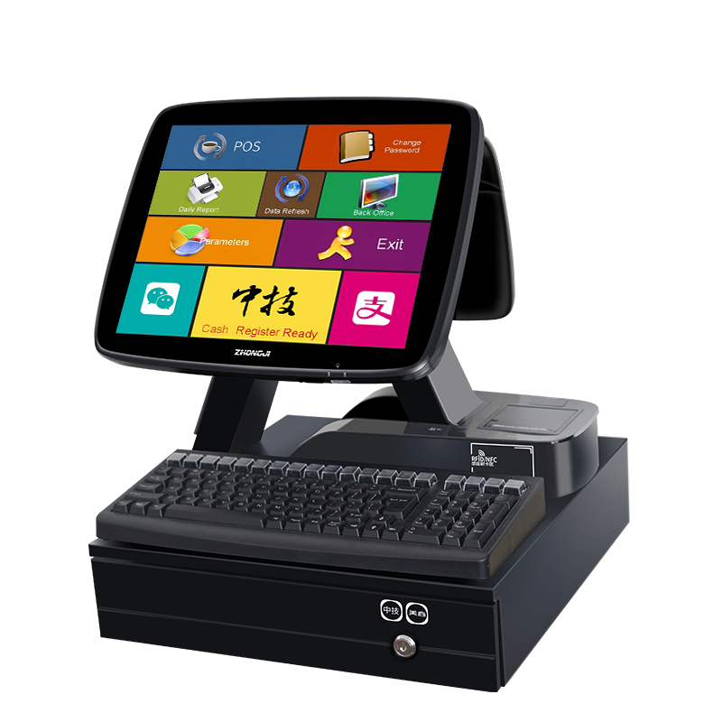 15-inch Retail Pos System With Printer, Keyboard & Cash Drawer - Oem