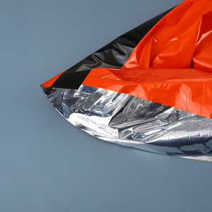 Manta Térmica de Emergencia Resistente a Desgarros, Naranja, Reflectante de Aluminio, Equipo de Supervivencia para Campamento al Aire Libre - Product Image 2