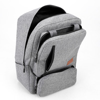 Sac à dos d'affaires en jean, ensemble trois pièces, grande capacité, sacoche d'ordinateur portable de voyage extérieur, antivol, sac d'école léger, style urbain