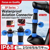 Connecteur étanche pour câble 2 à 16 cœurs SP13 SP17 SP21 SP29, fiche aviation IP68 Rongwei Electric