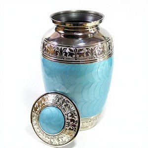 Purple Cremation Urn with <b>Butterfly</b> Design for Adult Ashes Decorative Large Brass Memorial Urn With Lid & Free Velvet Bag - Product Image 4