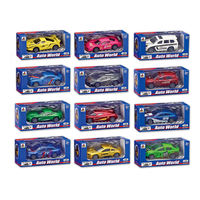 Voiture miniature en métal et plastique à friction, échelle 1:43, 8 styles mixtes, unisexe, pas cher