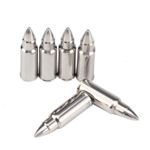 6 Pcs Bullets Shaped <b>Stainless</b> <b>Steel</b> <b>Ice</b> <b>Cubes</b> - Product Image 3