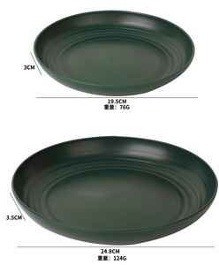 Ensemble de vaisselle en plastique écologique de style européen avec incrustations dorées pour restaurants, hôtels, occasions Horeca - Product Image 6