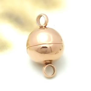 Conector de pulsera redondo con cierre magnético de acero inoxidable para la fabricación de joyería, en oro, oro rosa y negro, accesorios para bricolaje. - Product Image 3