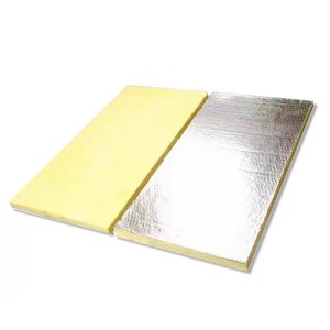 Panneau insonorisant et ignifuge en laine de verre avec support en feuille d'aluminium pour l'isolation thermique des conduits CVC, des murs industriels et des toitures métalliques - Product Image 5