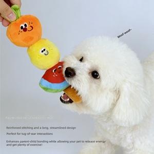 Jouet pour chien en peluche Hawthorn Crinkle Paper Candy, couineur, style coréen, interactif, pour chiot, anti-ennui, mignon, nouveauté, jouet de compagnie - Product Image 3