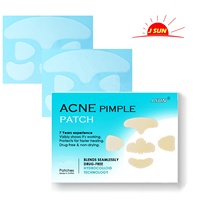 Masque facial hydrocolloïde pour l'acné, 5 grands patchs de boutons pour les éruptions de Zit sur le nez, le menton, le front-respectueux des végétaliens