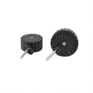 Fervi Sleeve Holders For <b>Abrasive</b> <b>Tools</b> 60mm Diameter Black Rubber With Metal Shaft - Product Image 2
