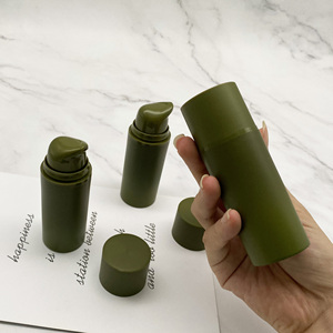 Jar Plastic Cosmetic Bottle Custom Plastic Bottle 50ml Cosmetic Lotion Bottle Green PP Cosmetics Jar