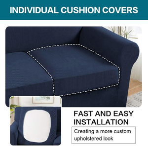4 Fundas Elásticas de Jacquard para Sofá de 3 Plazas, Cubre Sofá, Copridivano de 4 Plazas para Sofás de Sala de Estar - Product Image 4