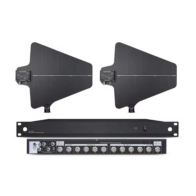 Ava 460-950Mhz 10CH Wireless Miacrophone UHF RF signal Booster Enhancer Antenna Distribution Power Distributor Amplifier