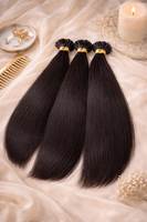 Extensions de cheveux vietnamiennes de haute qualité Remy Double Drawn Noir naturel 1 #   Extensions de cheveux 100% naturels à pointe plate en kératine pour salon