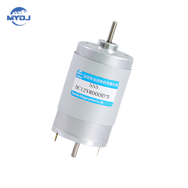 MingYang MY-RS555 555 Micro DC High-Speed Carbon Brush Motor Double Ball Bearings High-Powered 12V 24V Permanent Magnet