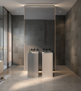 CONRAZZO Bồn Rửa Bề Mặt Rắn Được Đánh Bóng Bằng Xi Măng Hình Xoắn Đúc Theo Yêu Cầu Bồn Rửa Phòng Tắm Hiện Đại - Product Image 1