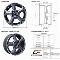 Jantes forgées usinées CNC CF 16 17 18 pouces 4x100 PCD compatibles avec BYD Dolphin EV, personnalisation ODM, marque privée