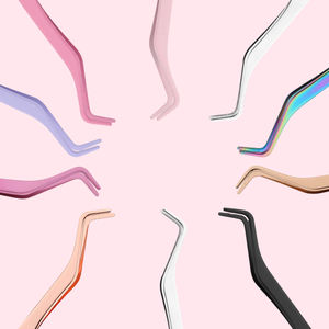 <span class=keywords><strong>Pinzas</strong></span> <span class=keywords><strong>para</strong></span> Pestañas 2 en 1 con Peine <span class=keywords><strong>para</strong></span> Pestañas en Racimo, Aplicador de Pestañas Postizas, Fácil Aplicación de Pestañas - Product Image 3