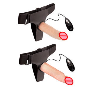 Remote-controlled solid realistic penis wearable pants fake dildo couple flirting wearing large-scale fourth love SM big - Product Image 1