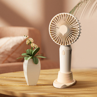 Mini ventilateur portable rechargeable haute vitesse 1200mAh type-c Ventilateur de table portable multifonction à faible bruit pour application de voiture