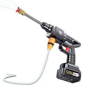 Pistola de agua de alta presión para lavado de autos, 68V, batería de litio, inalámbrica, portátil, para limpieza de vehículos - Product Image 1