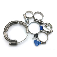 Colliers de serrage pour tuyaux haute pression, poignée en métal, W1 W2 W3 W4, acier inoxydable, type américain robuste