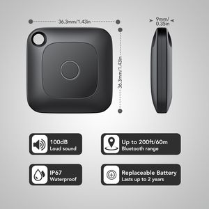 IP67เครื่องระบุตำแหน่งอัจฉริยะกันน้ำกันหายอุปกรณ์ติดตามสำหรับกุญแจกระเป๋าสตางค์กระเป๋าสัตว์เลี้ยงแท็กค้นหาเข้ากันได้กับ iOS - Product Image 3