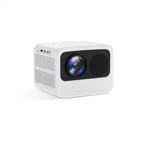 Native 1080P Android WiFi 6500Lumens Full HD Outdoor Movie 3D Keystone Correction Zoom 300" Portable Mini Video Projector