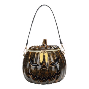 Women Cute Halloween Pumpkin Evening Bag Unique Clutch Purse with Detachable <b>Chains</b> Bag for Christmas Fancy Ball - Product Image 5