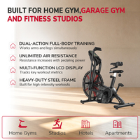 Vélo d'exercice stationnaire à résistance réglable pour entraînement cardio et musculation, équipement de gym avec certification CE et logo personnalisé