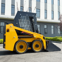 Mini Loader Diesel Spot Factory, Mini Backhoe Loader dengan Warna dan Logo yang Dapat Dikustomisasi, Kubota Skid Steer Loader