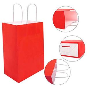 Bolsa de Papel Kraft de Color para Regalos de Fiesta con Impresión Digital Clásica de 8 Colores, con Asa, para Cumpleaños - Product Image 6