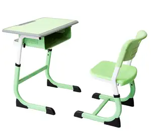 아이 학교 의자와 테이블 교실 가구 고도 조정가능한 초등 학생 책상과 의자